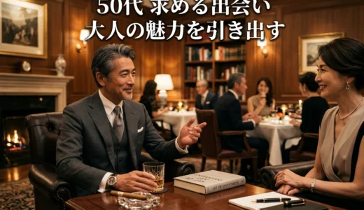 50代　求める出会い　大人の魅力を引き出す