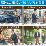 50代の出会い　出会い方を探る！