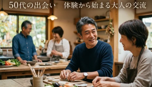 50代の出会い　体験から始まる大人の交流