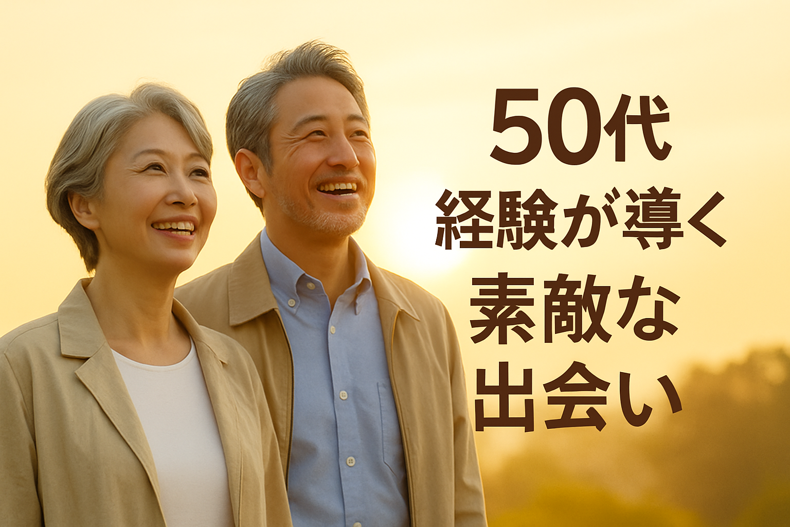 50代の出会い 体験が導く素敵な出会い