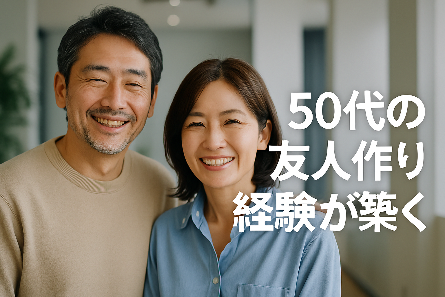 50代の出会い　経験談で見つける新たな友人