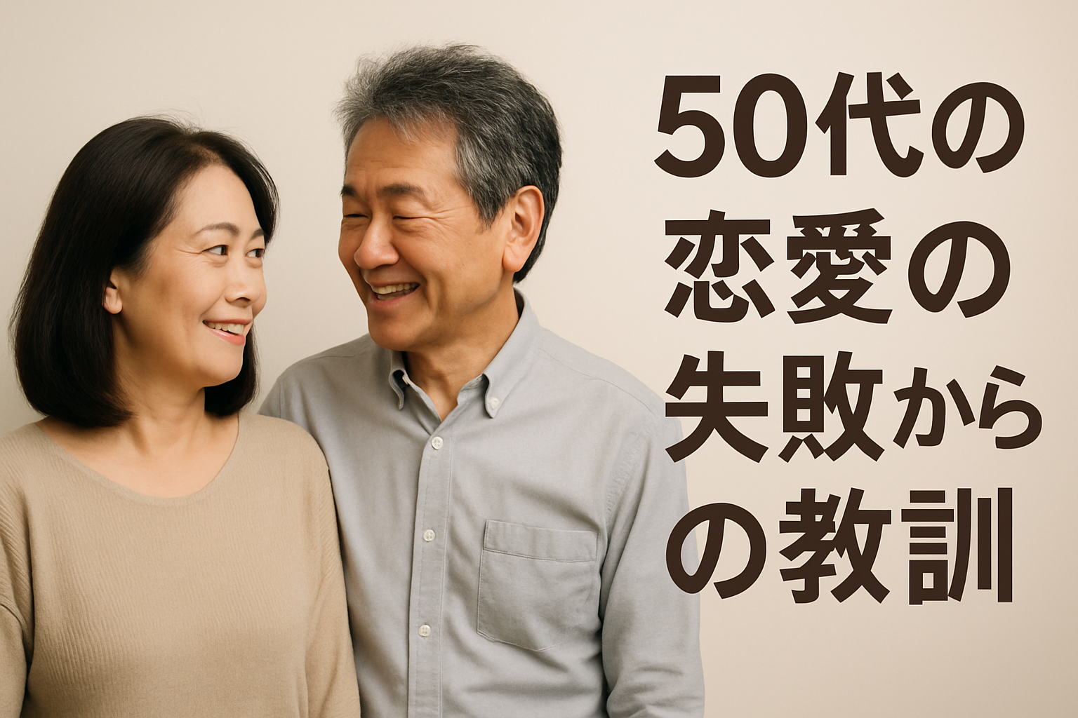 50代の出会い 失敗談から学ぶ成功法