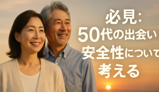 50代の出会い安全性について考えるシニア必見