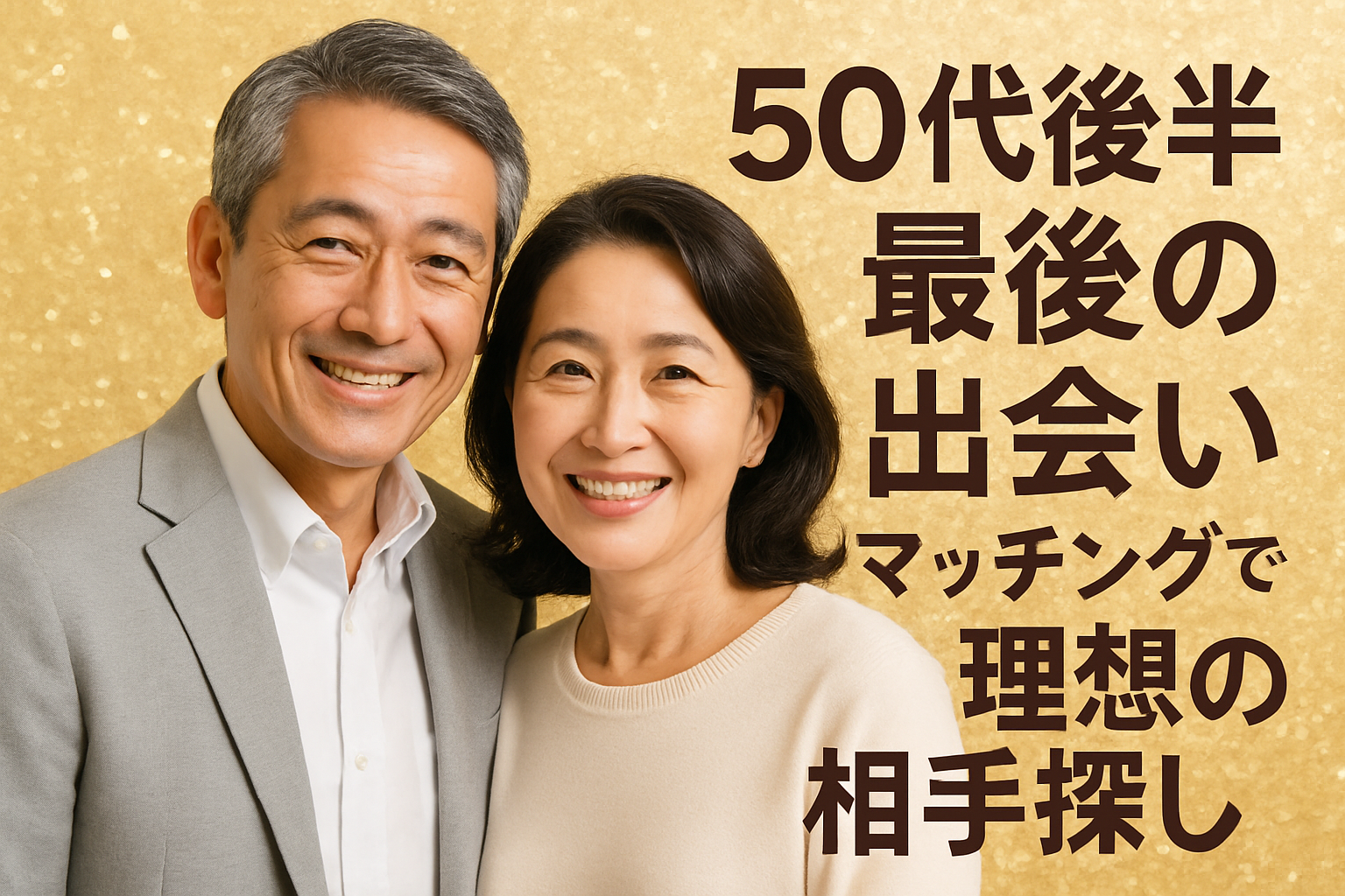 50代後半最後の出会いマッチングで理想の相手を見つける