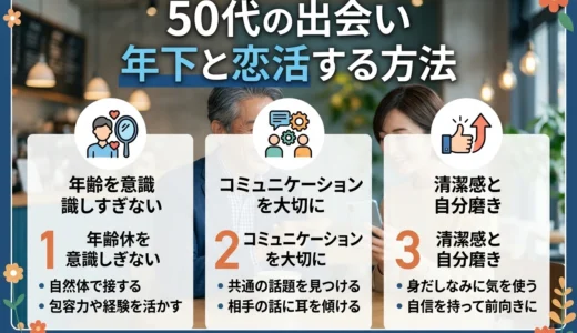 50代の出会い　年下と恋活する方法