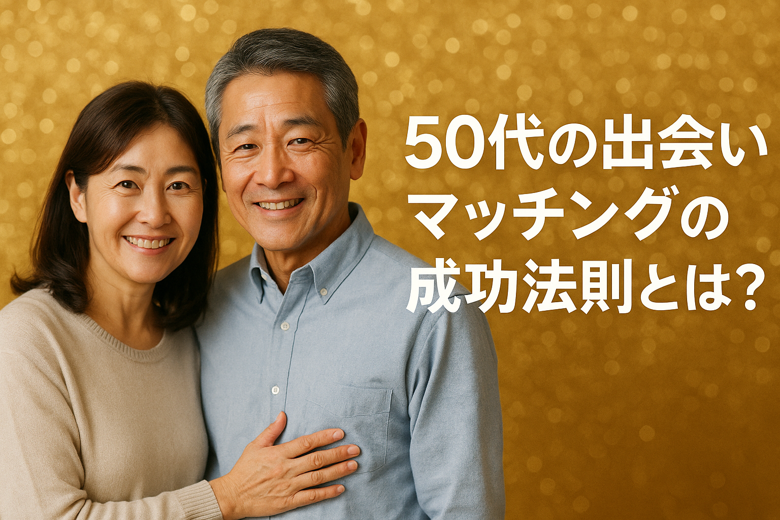 50代の出会い　マッチングの成功法則とは？