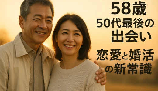 58歳 50代最後の出会い 恋愛と婚活の新常識