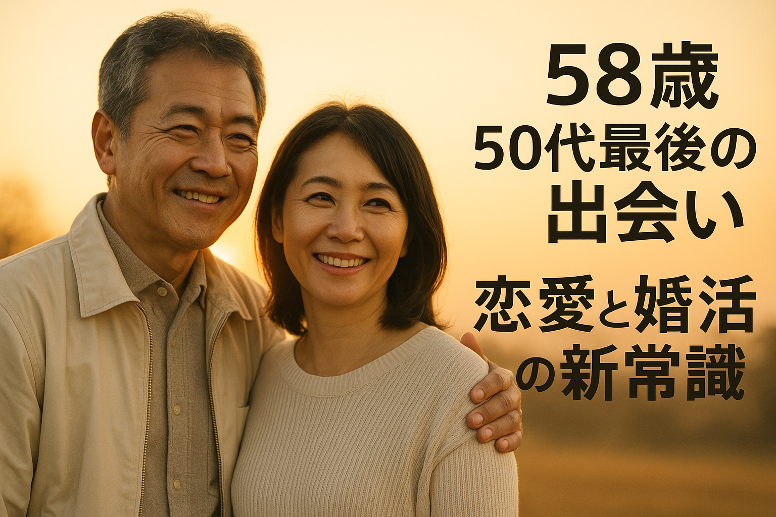 58歳 50代最後の出会い 恋愛と婚活の新常識