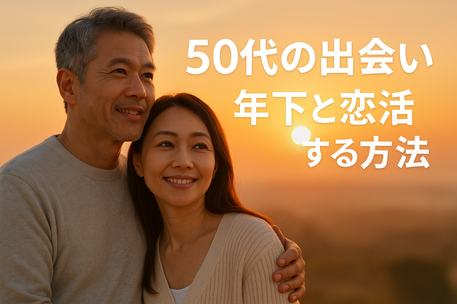 50代の出会い　年下と恋活する方法
