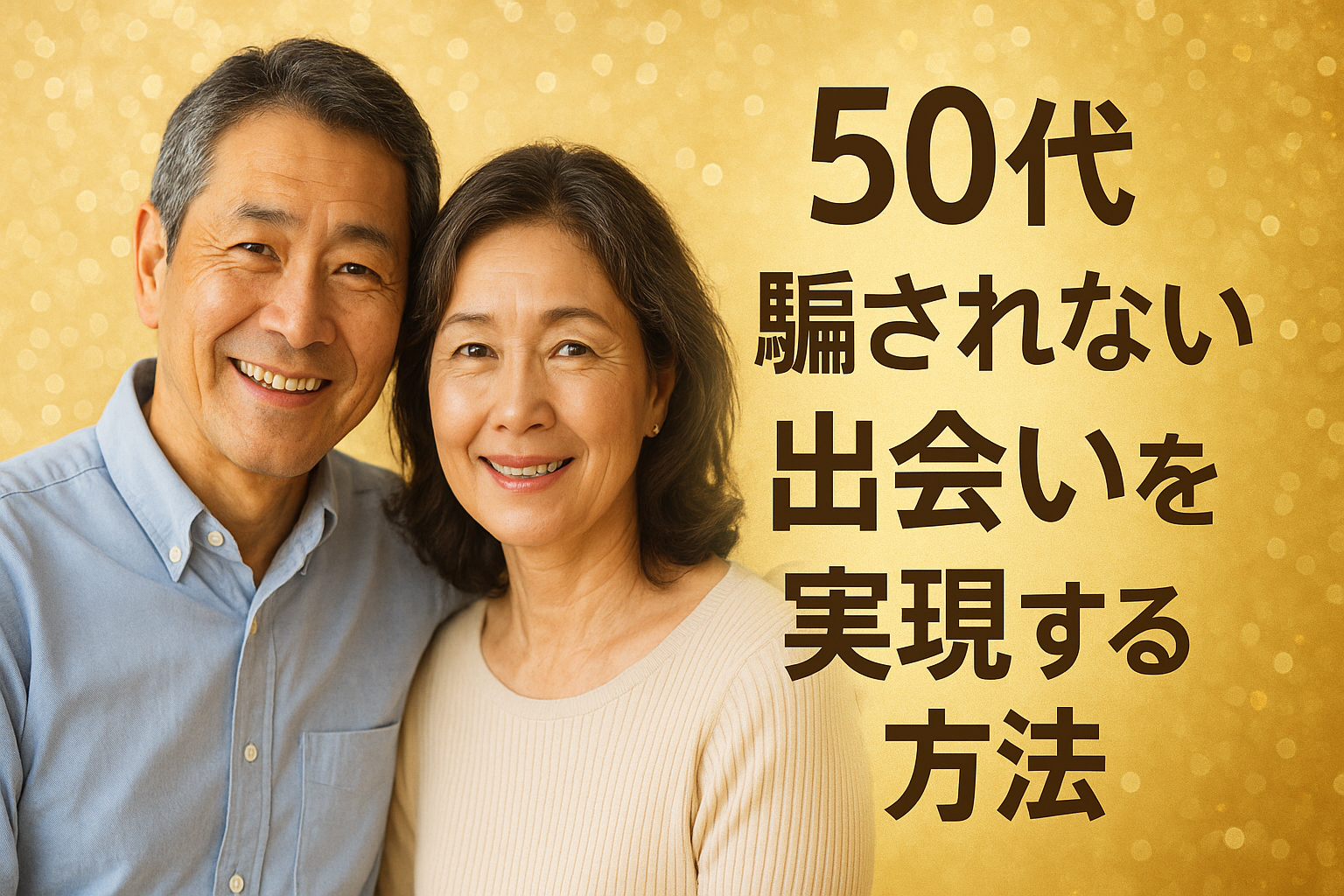 50代 騙されない出会いを実現する方法