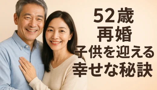 52歳再婚子供を迎える幸せな秘訣