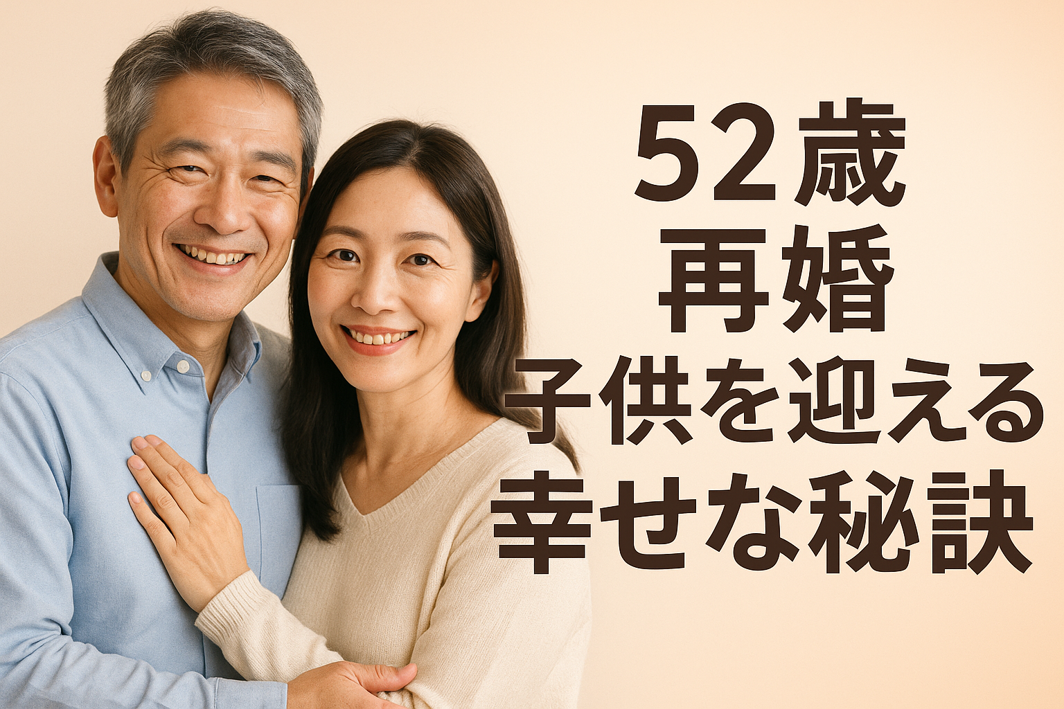 52歳再婚子供を迎える幸せな秘訣