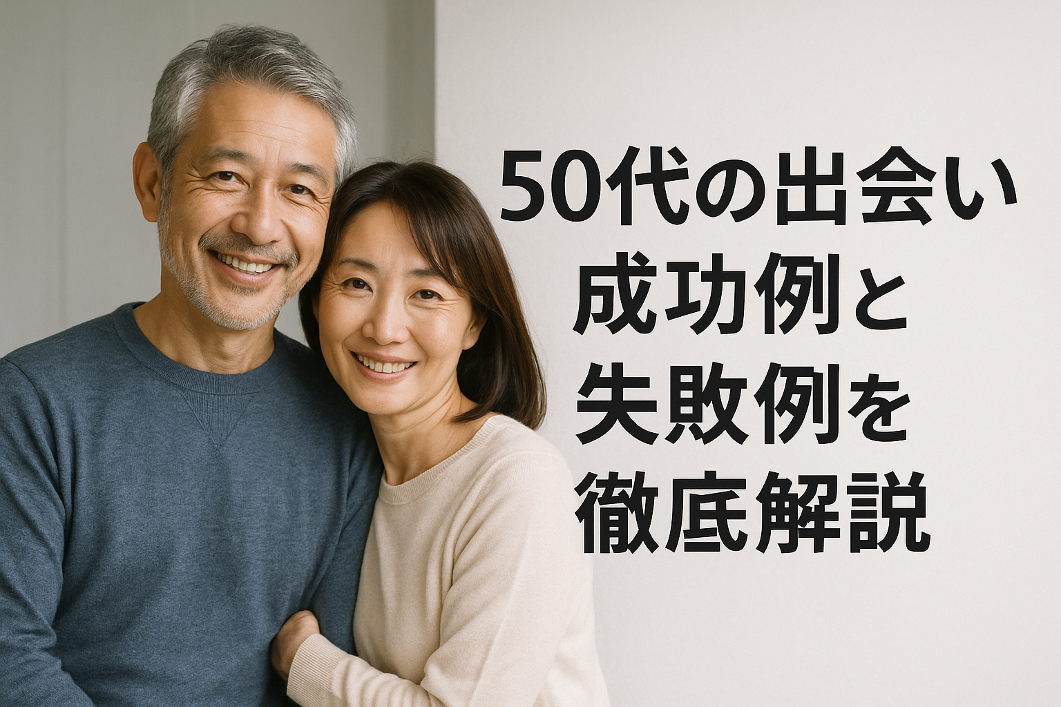 50代の出会い 成功例と失敗例を徹底解説