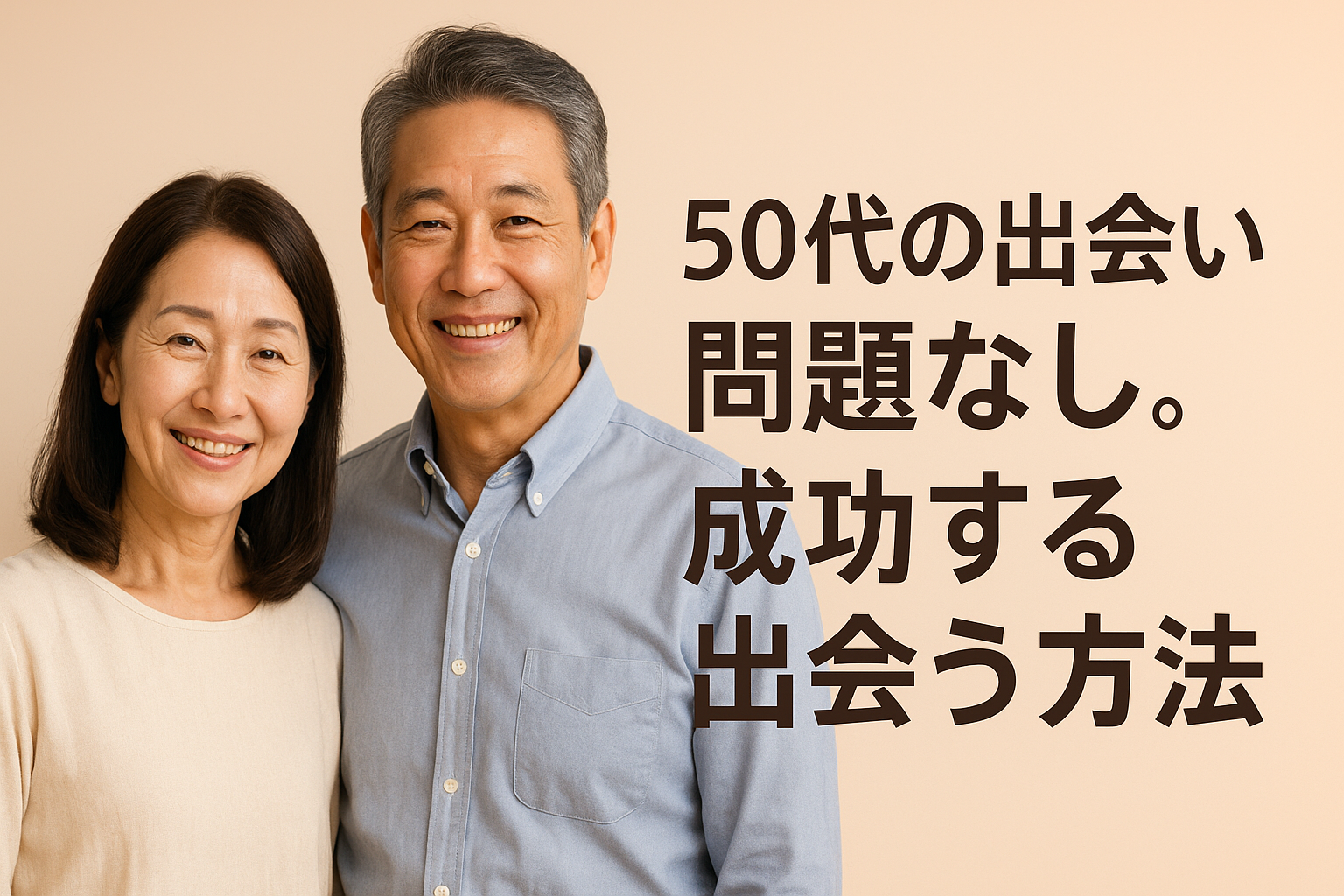 50代の出会い　問題なし。成功する出会い方法
