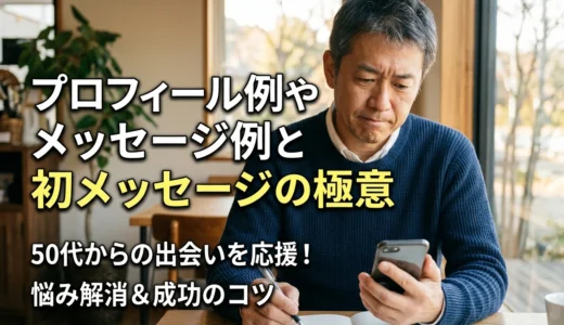 プロフィール例　メッセージ例　初メッセージの極意