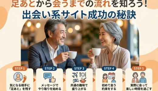 足あと会うまでの流れを知ろう！出会い系サイト成功の秘訣
