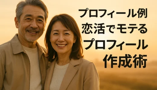 プロフィール例　恋活でモテるプロフィール作成術