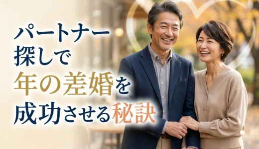 パートナー探しで年の差婚を成功させる秘訣