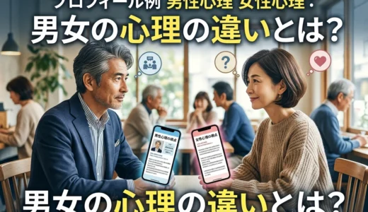 プロフィール例 男性心理 女性心理：男女の心理の違いとは？