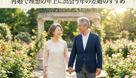 再婚で理想の年上に出会う年の差婚のすすめ