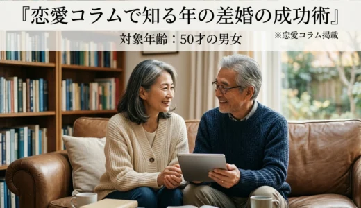 恋愛コラムで知る年の差婚の成功術