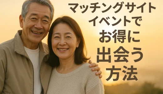 マッチングサイトイベントでお得に出会う方法