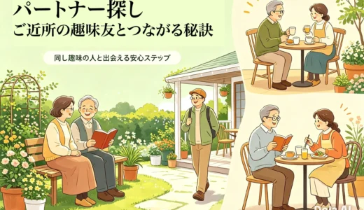 パートナー探し ご近所の趣味友とつながる秘訣