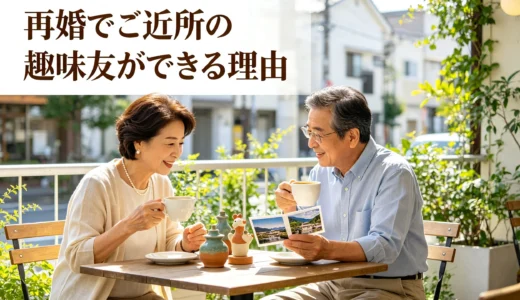再婚でご近所の趣味友ができる理由