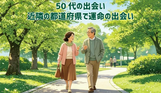 50代の出会い　近隣の都道府県で運命の出会い