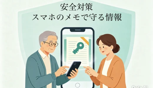 安全対策　スマホメモで守る情報