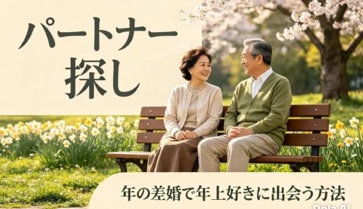 パートナー探し 年の差婚で年上好きに出会う方法