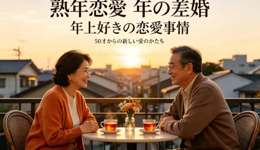 熟年恋愛 年の差婚 年上好きの恋愛事情