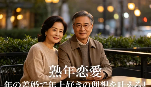 熟年恋愛：年の差婚で年上好きの理想を叶える！