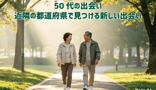 50代の出会い　近隣の都道府県で見つける新しい出会い