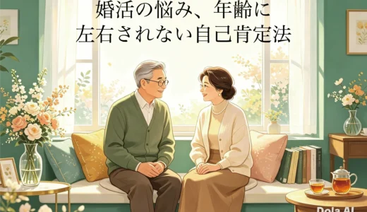 婚活の悩み、年齢に左右されない自己肯定法